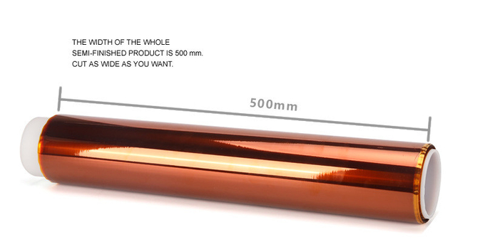 0.05mm Amber PI Polyimide Film Tape Insulated Silicone Tape 260℃