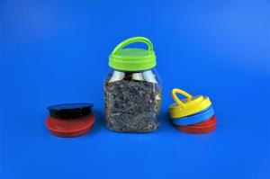 China Screw Lid Plastic Food Storage Jars 908Ml 116 . 5 * 96 * 151MM 40℃ Resistance wholesale