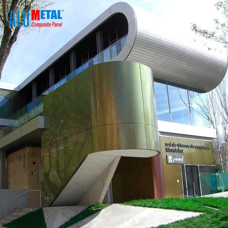 6mm Exterior Mirror ACP PVDF Aluminum Composite Panel Sheet AntiStatic Surface
