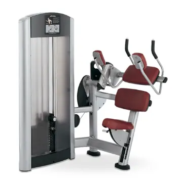 Gym Equipment Pin Loaded Seated Abdominal Trainer Abdominal Crunch Machine