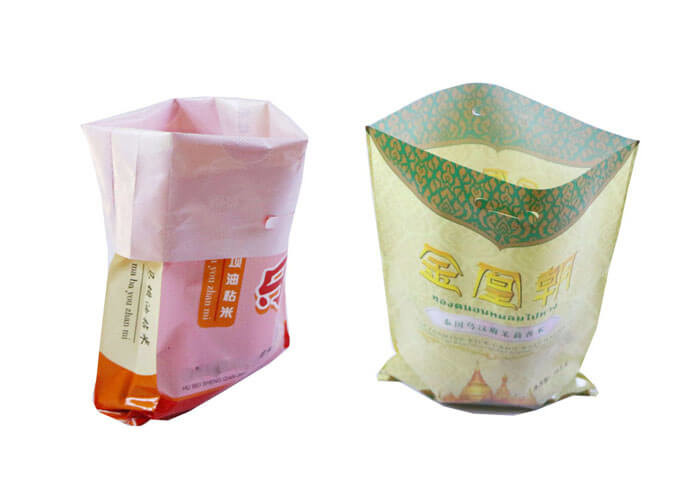 Lightweight Opaque 5kg / 10kg Rice Bag , Watertight Nuts Packaging Bags