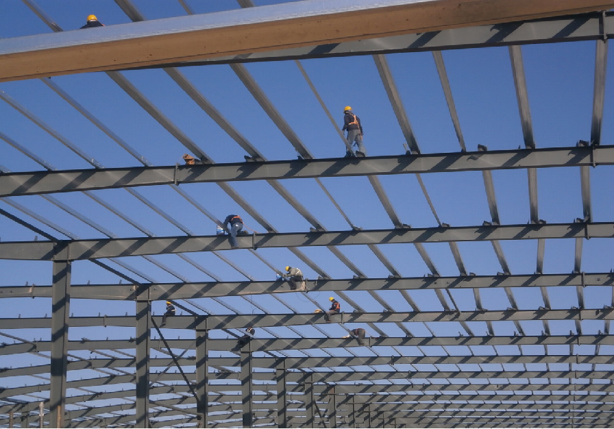 H Beam Pre Engineering Steel Building Steel Structure Industrial Warehouse Construction