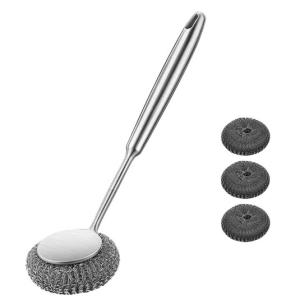 China Household stainless steel dishwashing brush wholesale