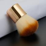 Single Kabuki Powder Makeup Brush Metal Soft Portable Blush Brush