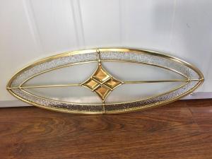 China colorful window glass 22&quot;*36 &quot; Oxygenation resistance, brass, Modern style, unique Heat resistant wholesale