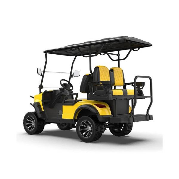 ODM / OEM Lively Yellow Four-Seater Cross-Country High-Capacity Electric Golf Cart CE Certification