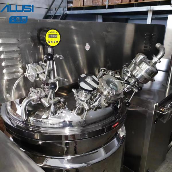 SUS316 Hydraulic Lifting Lotion Mixer Ointment Homogenous Vacuum Emulsifier