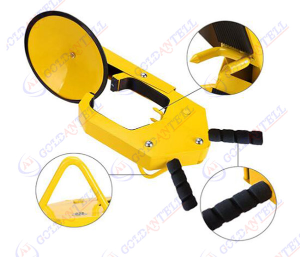 Cold Rolled Steel Anti Theft Heavy Duty Car Wheel Blockers Wheel Clamp For Trucks