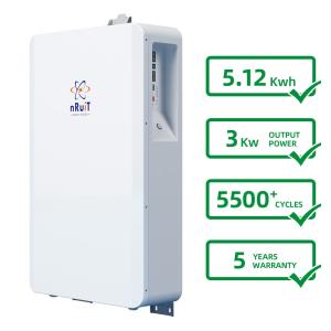 China 3000W House Battery 5kw Lithium Ion Battery DOD 90% 6000 Cycles wholesale