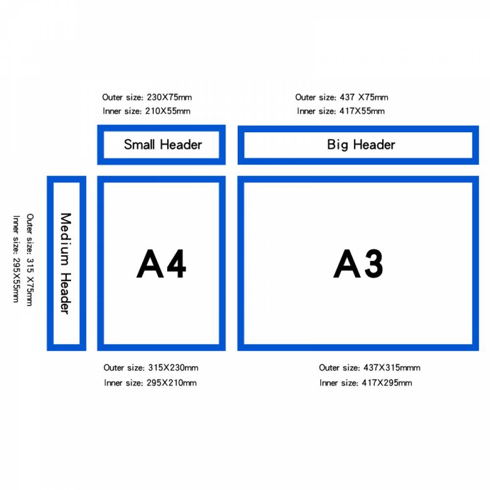 Removable Document Holder Custom Size File Display Frame RFW1901