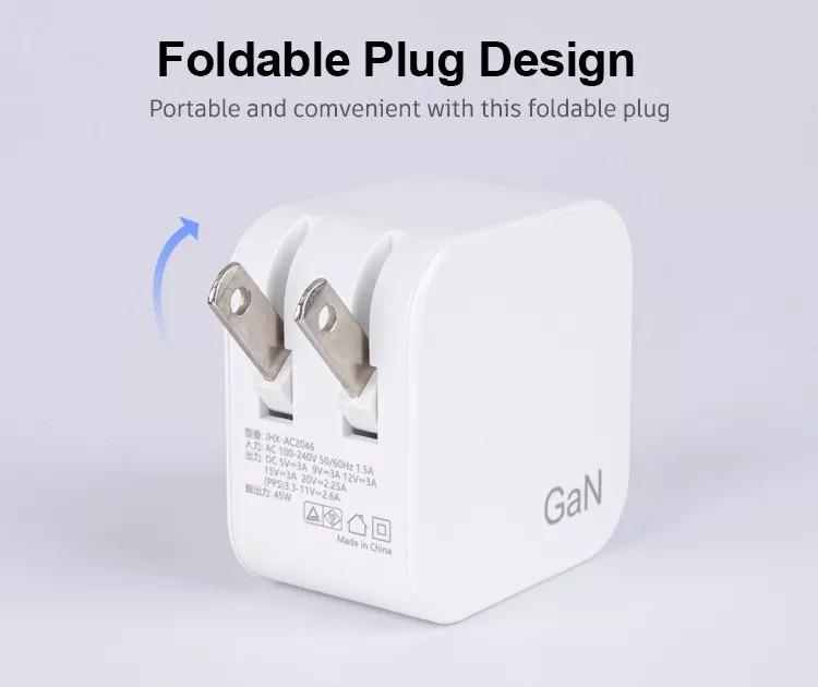 45W PPS 30W GaN USB C Wall Charger For IPhone 12 13 Pro Max MacBook Air