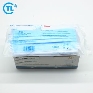 China Medical Surgical Blue 50 Pcs Disposable Protective Face Mask wholesale
