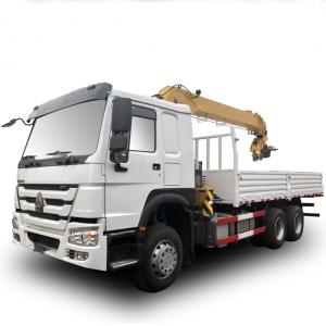 China Howo Sino 6x4 Cargo Crane Truck / 10 Ton Telescopic Boom Truck Mounted Crane wholesale
