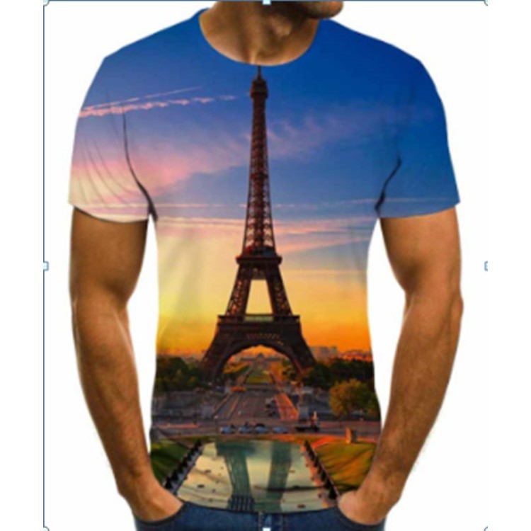 Tie Dye Round Neck Colored Sublimation Shirts Custom Made Sublimated Shirts