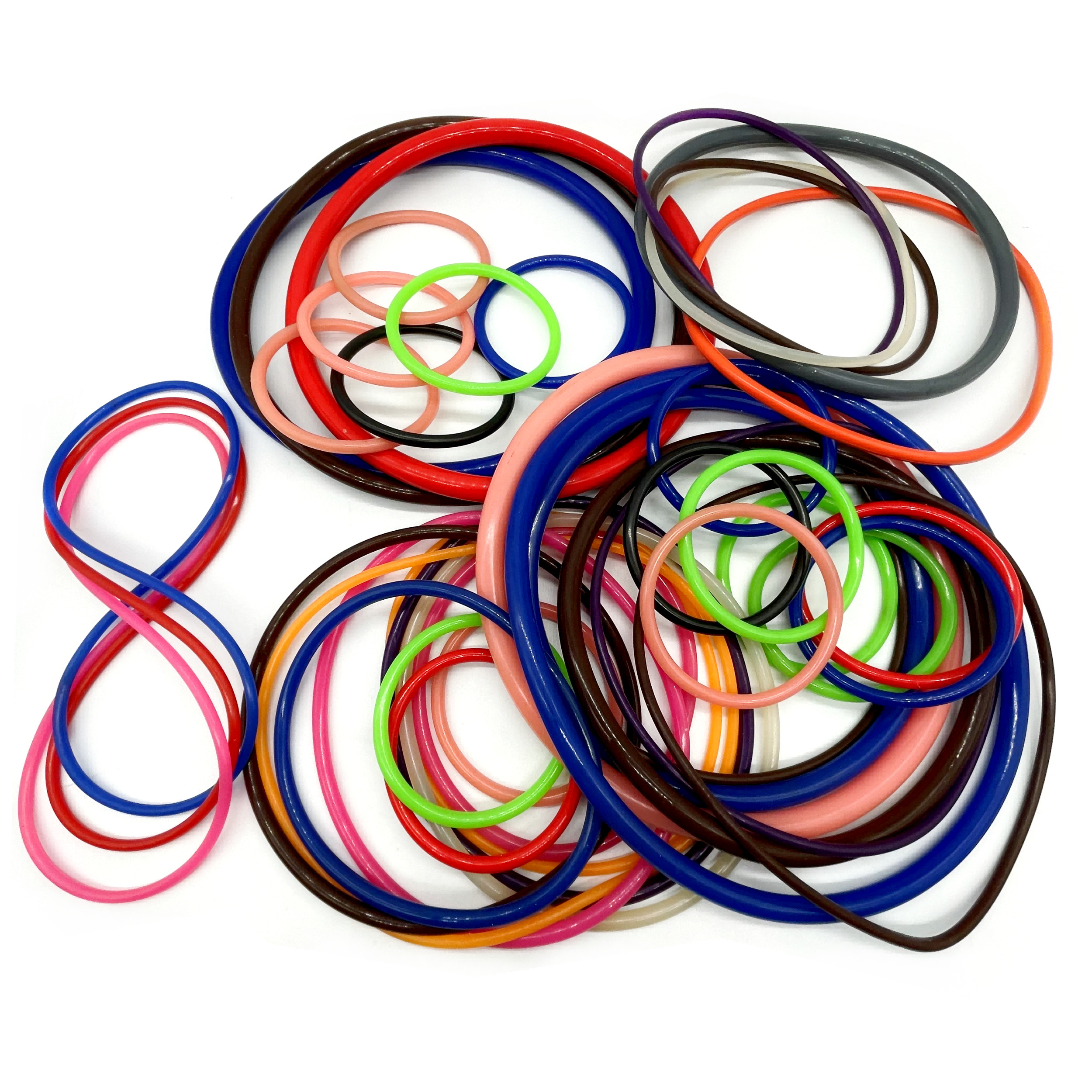 Wear Resistance seal Various Colors Red Blue Green Elastic Non-Toxic And Environmentally Friendly Silicone Rings