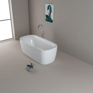 China 170x80x58cm Acrylic Soaking Tub With Center Drain wholesale