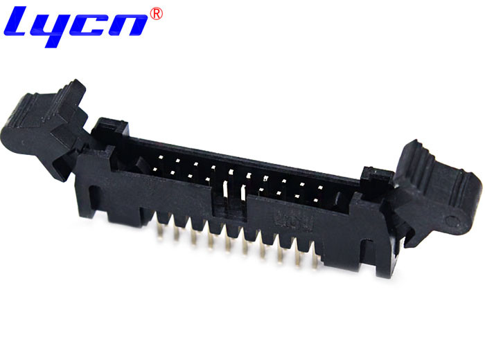 2.0 Mm Pitch Ejector Header Short Latch Straight PA9T Gold Flash