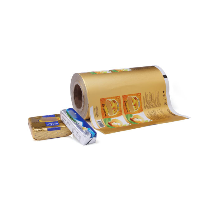 Custom Low Temperature Laminated Heat Seal Lacquer Aluminum Foil Cheese Packaging Wrapping Paper Margarine Butter Wrapper Film