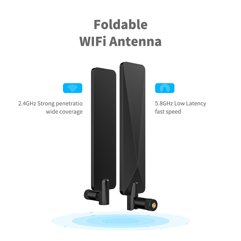 2.4G 5G Flat 5DBI Wifi External Antenna for WiFi 2.4G 5.8G Frequency and VSWR 1.5 Max