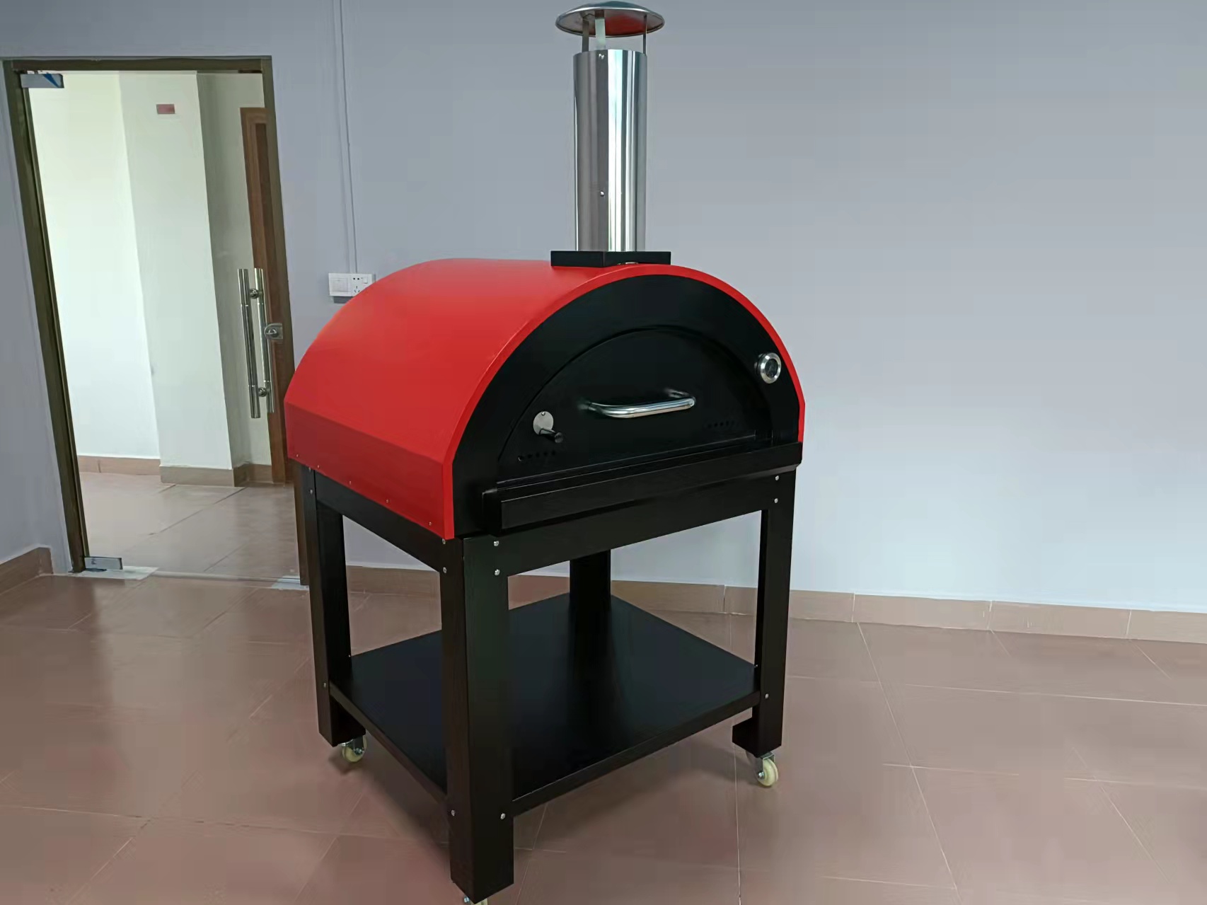 Stainless Steel Wood Fired Pizza Oven CSA Outside Ovens Burns Wood