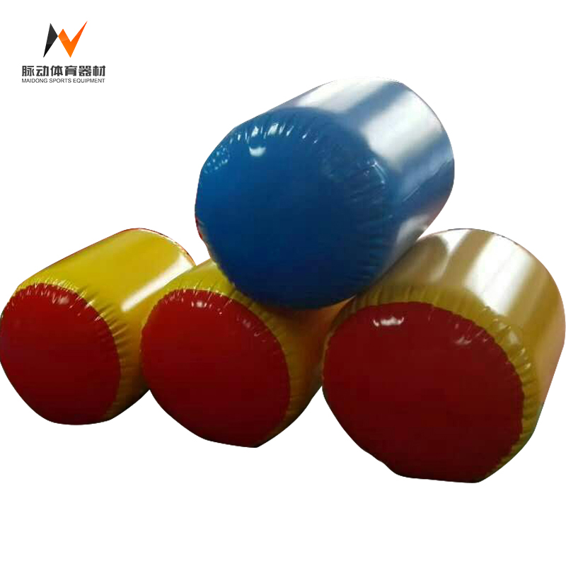 Customized Logo PVC Inflatable Air Barrel for Gymnastics Training in Various Colors
