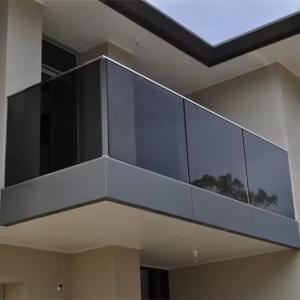 China ODM Aluminum Glass Fence Aluminium Channel Frameless Glass Balcony Railing wholesale