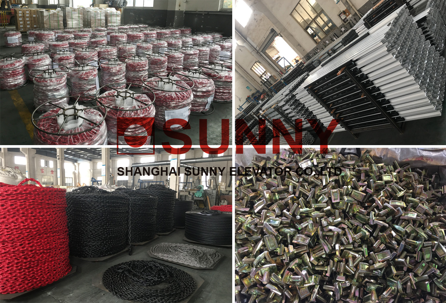 Plastic Wrapped Steel Elevator Compensation Chain For Elevator Parts