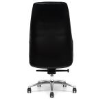 Aluminum Base High Back Leather Executive Chair Lock At 3 Positions