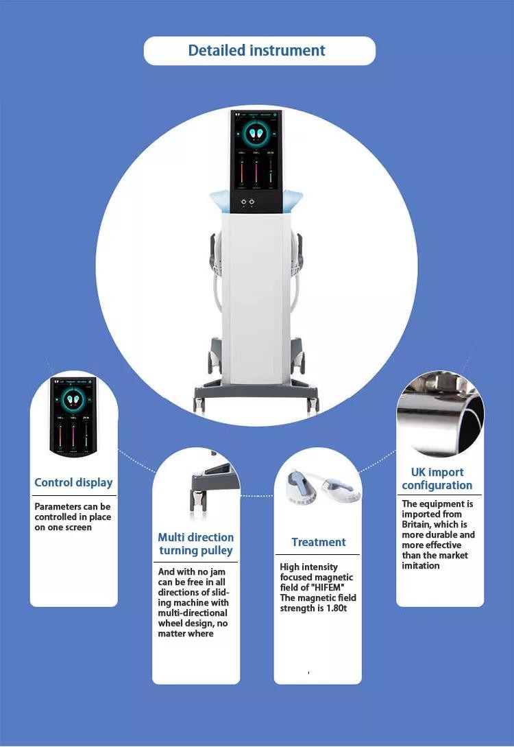Touch Screen 13 Tesla Body Sculpting Machine , EM Sculpting Equipment