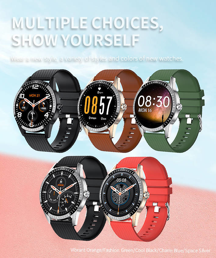 CPU HS6620 Smart Watch With Calling ​Multi Language Running Track Health Monitor