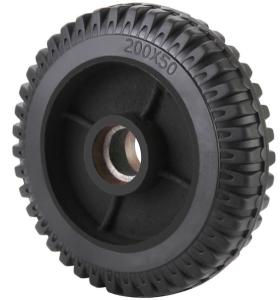 China 8 Inch Mold On Rubber Cast Iron Wheel wholesale