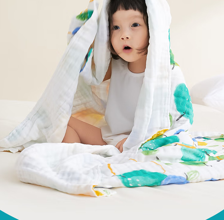 Antibacterial newborn Bamboo Swaddle Blanket