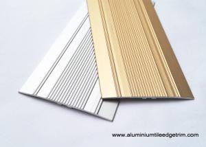 China Bronze Aluminium Floor Trims / Flat Floor Threshold 50 mm x 90 mm / 2700 mm wholesale