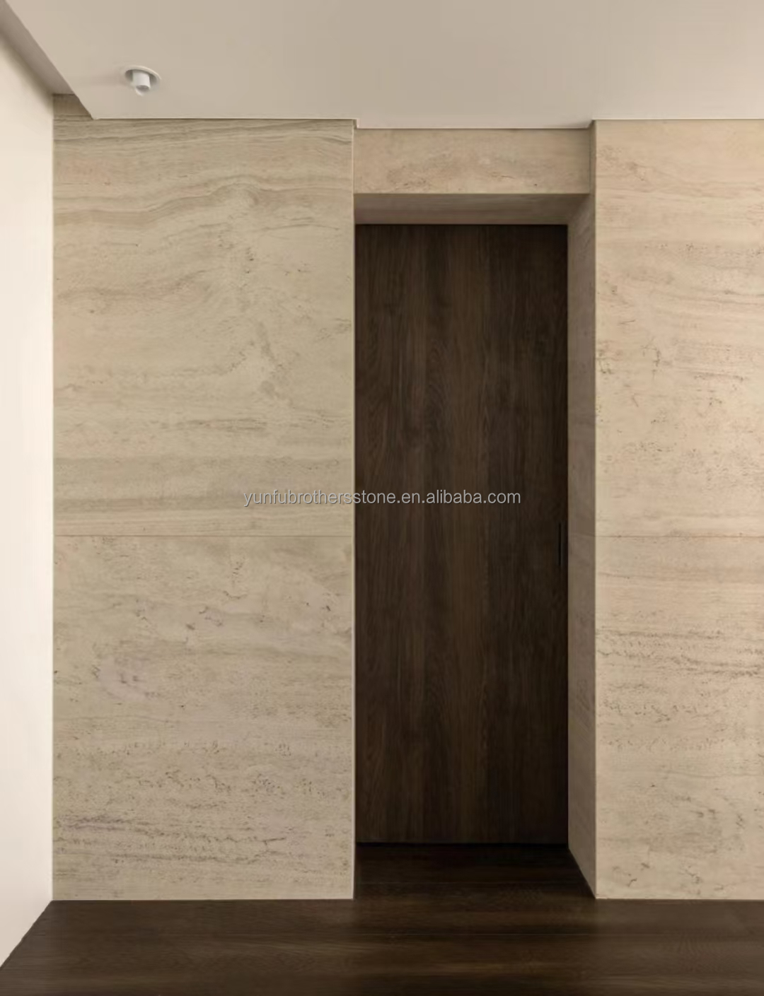 Modern Material Beige Travertine with Good Polished Natural Stone For Wall Cladding Tiles