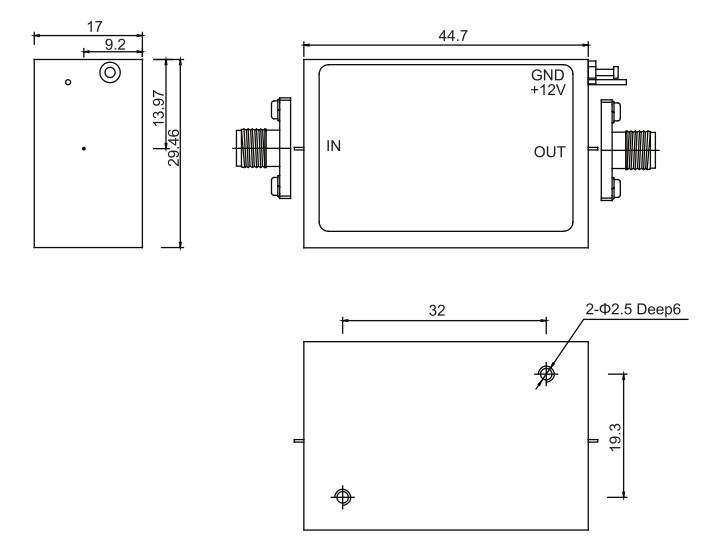 2 To 3 GHz S Band Amplifier P1dB 20 dBm RF Operational Amplifier