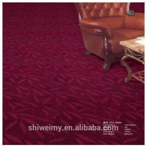 China Chinese wine red cut loop pile nylon home, commercial carpet wholesale