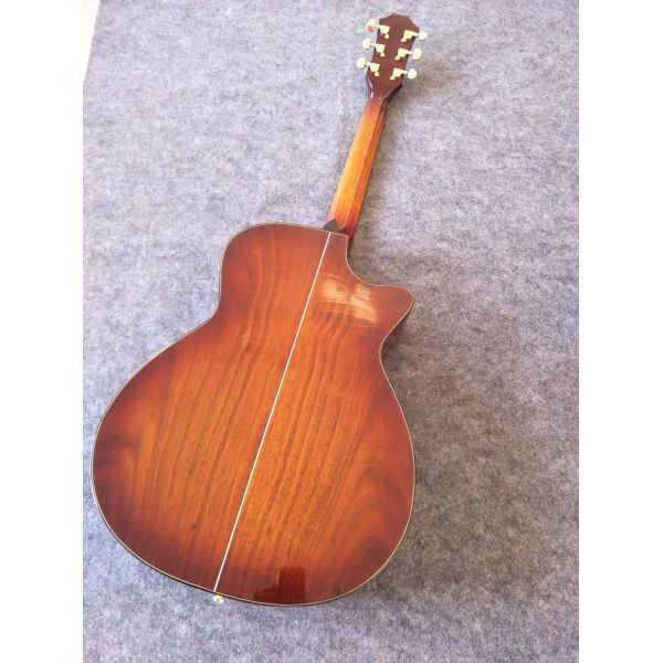 Custom Wholesales KOA body acoustic guitar KOA electric acoustic guitar Free Shipping Sunset finish KOA acoustic
