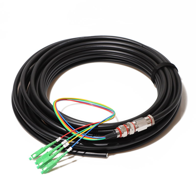 24 Core 36 Core Armoured Fiber Optic Cable , Outdoor Waterproof Pigtail Patch Cord