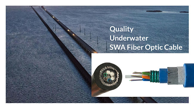 Underwater Armored Fiber Optic Cable With 4 12 24 48 72 144 288 Core G652 Fiber