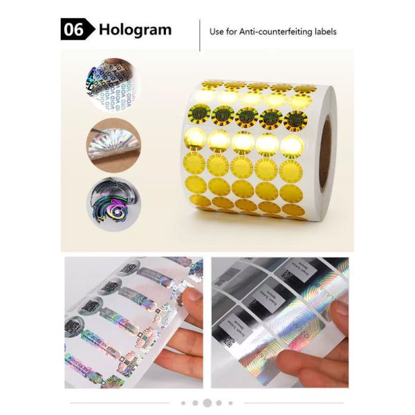 Round Shape Waterproof Vinyl Sticker Paper