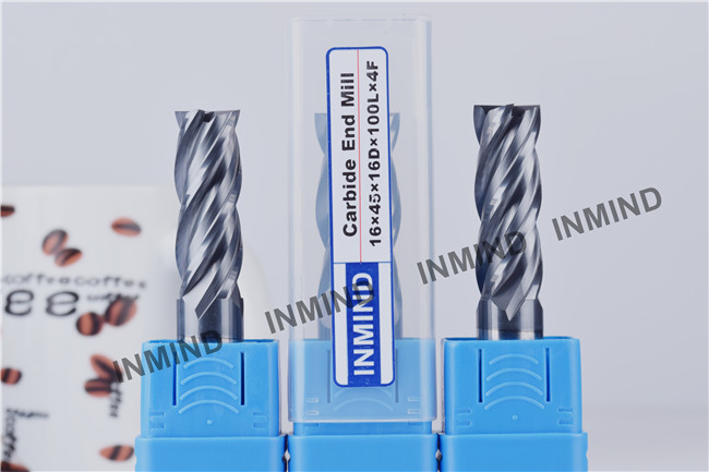 High Feed End Mill For Hardened Steel , Polish Surface High Speed Steel Cutter