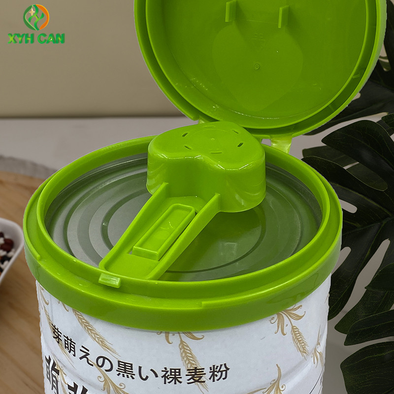 Offset CMYK Round Empty Tin Cans For Barley Meal Milk Powder