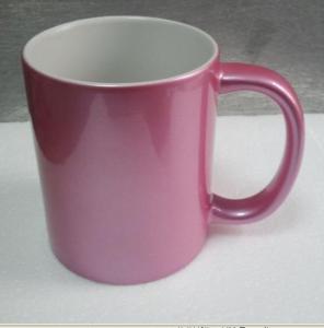 China Sublimation Pearly-lustre Pink Mug wholesale