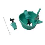 Imp Shape Reusable Silicone Baby Feeding Set Non Slip Bpa Free Bowl Customized