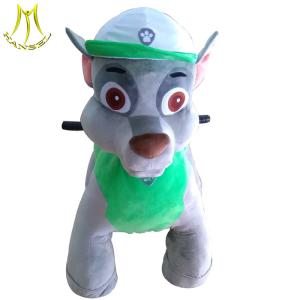 China Hansel amusement walking plush animal horse electric scooter for kids wholesale