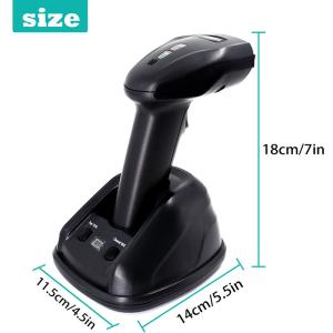 China 433MHZ Laser Wireless Barcode Scanner Transmitting Distance 50 - 300 Meters wholesale