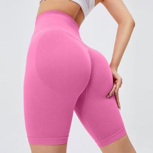 China Seamless Yoga Workout Leggings Ladies High Waist Fitness Short Pants Cool wholesale