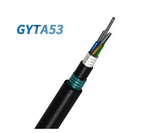 China Manufacturer Double sheath GYTA53 24 Cores Single Mode Armored Underground Fibre Optic Cable wholesale