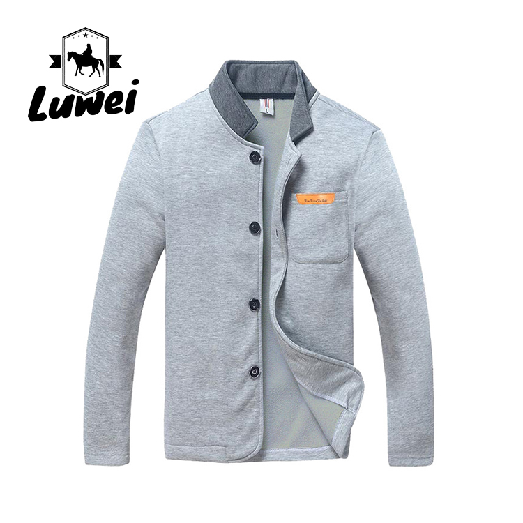 Utility Palto Abrigos De Hombre Men's Slim Edition Single Buckle Solid Color Long Sleeve Collar Jacket