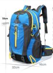 Black Waterproof Hiking Backpack 30-40L Camping Waterproof Cycle Backpacks